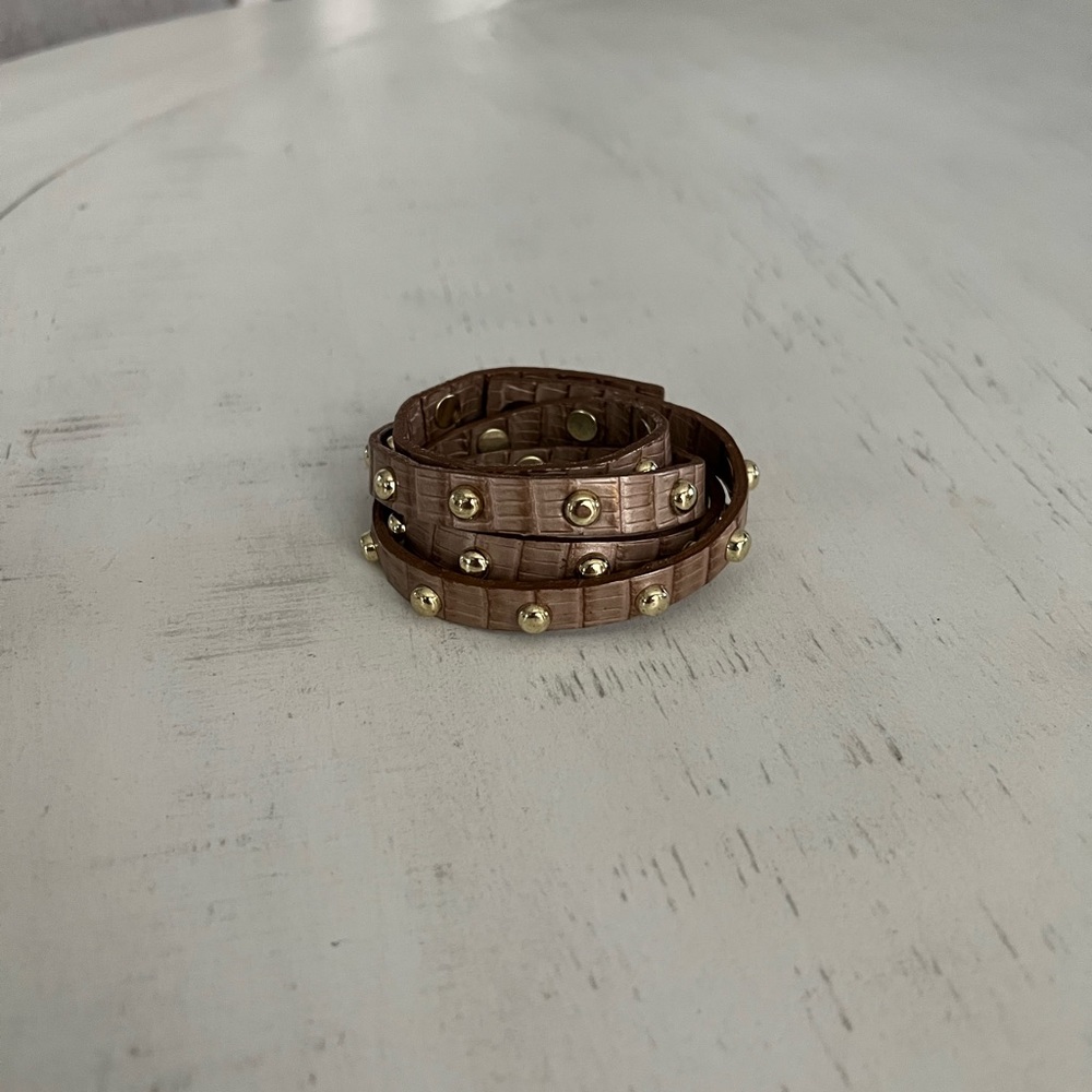 Brahmin Studded Leather Wrap